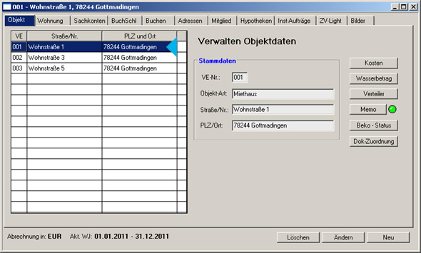 Erster Datensatz
