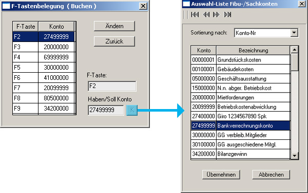 Maske F-Tastenbelegung
